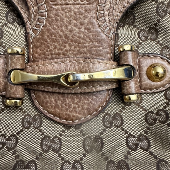 VINTAGE GG Canvas Large New Pelham Shoulder Bag - Picture 4 of 15